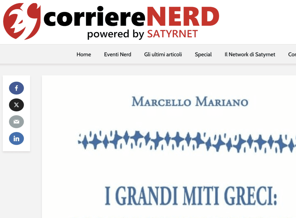 Corriere Nerd recensione I Grandi Miti Greci