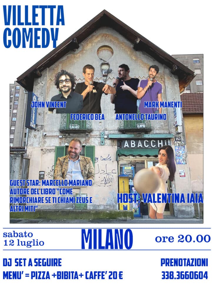 Locandina Villetta Comedy Milano